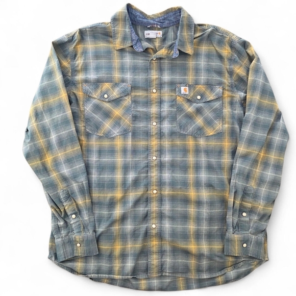 Carhartt Other - Carhartt Relaxed Fit XL Flannel Shirt Men's Plaid Long Sleeve Workwear